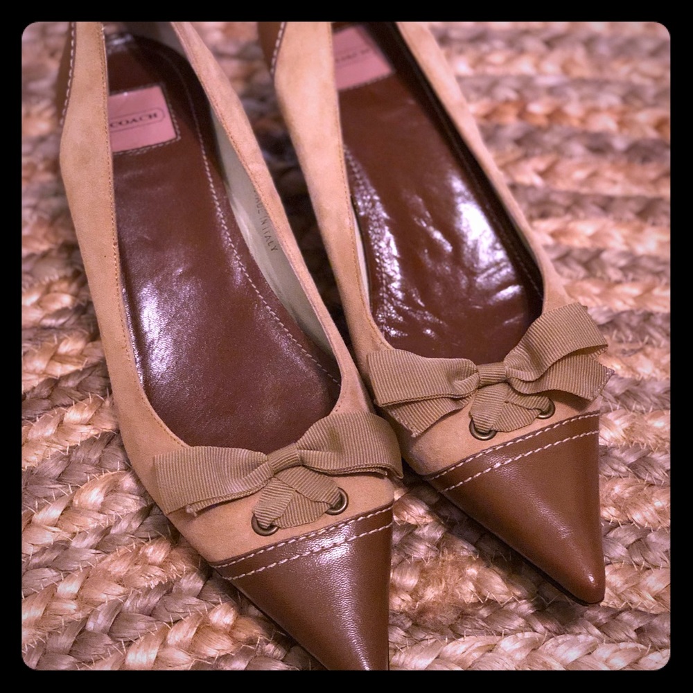 Coach kitten heels size 7 1/2